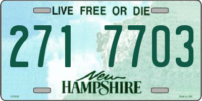 NH license plate 2717703