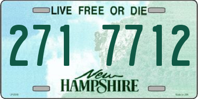 NH license plate 2717712
