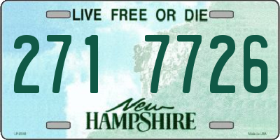 NH license plate 2717726
