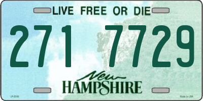 NH license plate 2717729