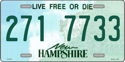 NH license plate 2717733