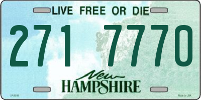 NH license plate 2717770