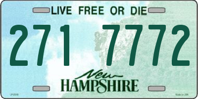 NH license plate 2717772