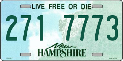 NH license plate 2717773