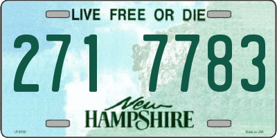 NH license plate 2717783