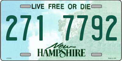 NH license plate 2717792