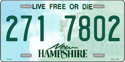 NH license plate 2717802