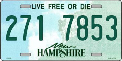 NH license plate 2717853