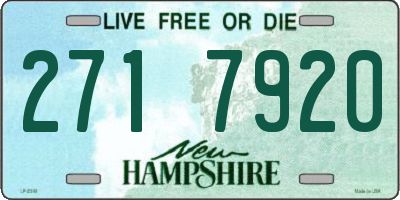 NH license plate 2717920