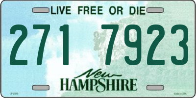 NH license plate 2717923