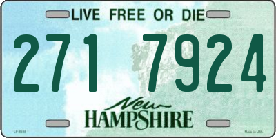 NH license plate 2717924