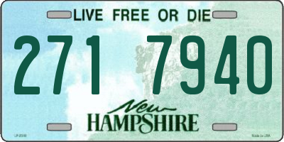 NH license plate 2717940