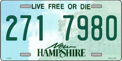 NH license plate 2717980
