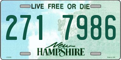 NH license plate 2717986