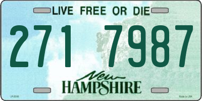 NH license plate 2717987