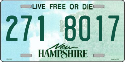NH license plate 2718017
