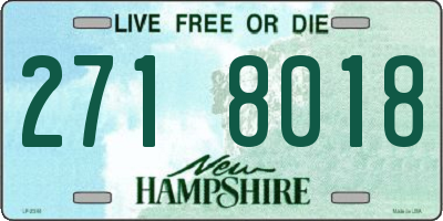 NH license plate 2718018