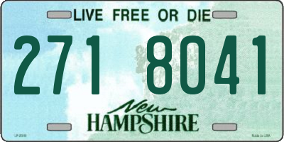 NH license plate 2718041