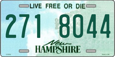 NH license plate 2718044