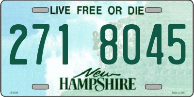 NH license plate 2718045