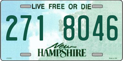 NH license plate 2718046