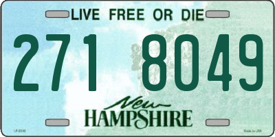 NH license plate 2718049
