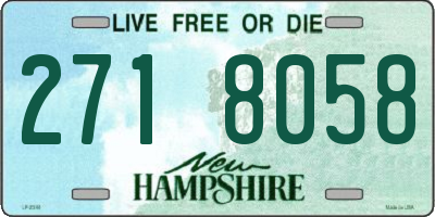 NH license plate 2718058
