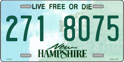 NH license plate 2718075