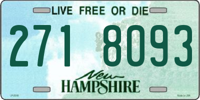 NH license plate 2718093