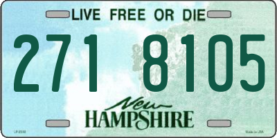 NH license plate 2718105