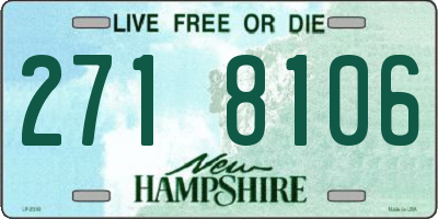 NH license plate 2718106
