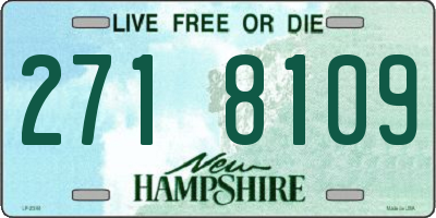 NH license plate 2718109