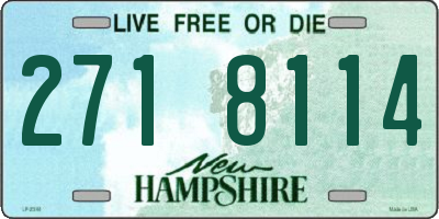NH license plate 2718114