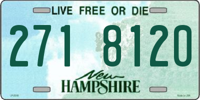 NH license plate 2718120