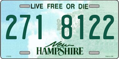 NH license plate 2718122