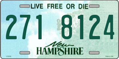 NH license plate 2718124
