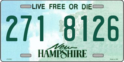 NH license plate 2718126