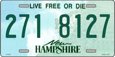 NH license plate 2718127
