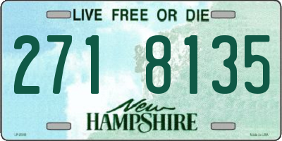 NH license plate 2718135