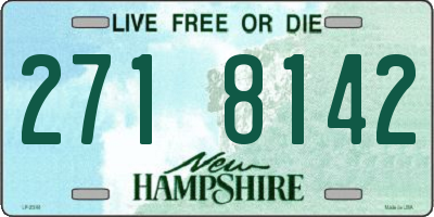 NH license plate 2718142