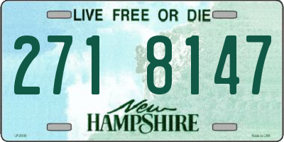 NH license plate 2718147