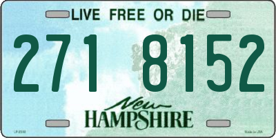 NH license plate 2718152