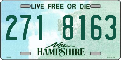 NH license plate 2718163