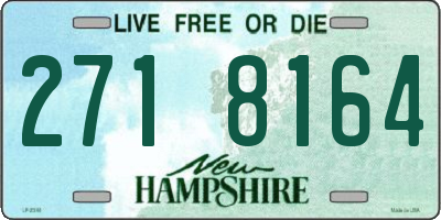 NH license plate 2718164
