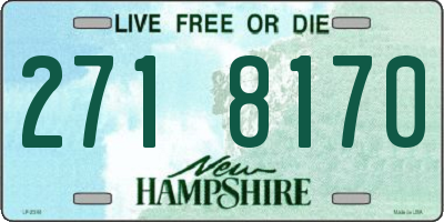 NH license plate 2718170