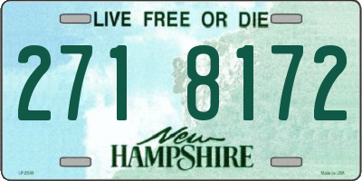 NH license plate 2718172