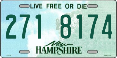 NH license plate 2718174
