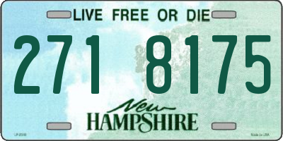 NH license plate 2718175