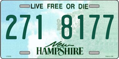 NH license plate 2718177