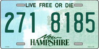 NH license plate 2718185